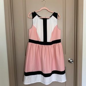 Trixxi Colorblock Plus Size Sleeveless Dress 18W